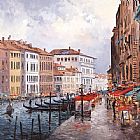 A Regatta on The Grand Canal Paintings - Henderson Cisz - Cafe on the Grand Canal by 2011